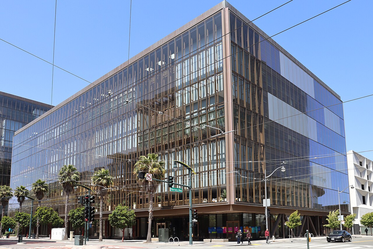 Office building at 1515 Third Street in San Francisco, photographed in June 2025.
